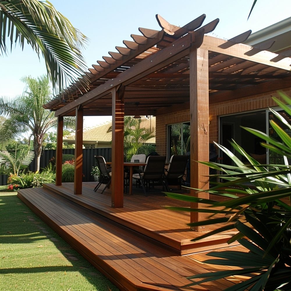 pergola decking design