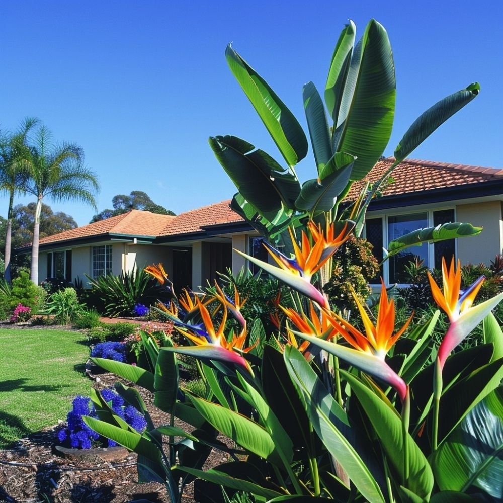 bird of paradise landscaping idea