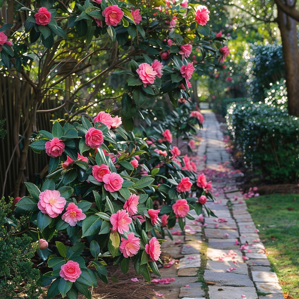 camellia landscaping sunlight