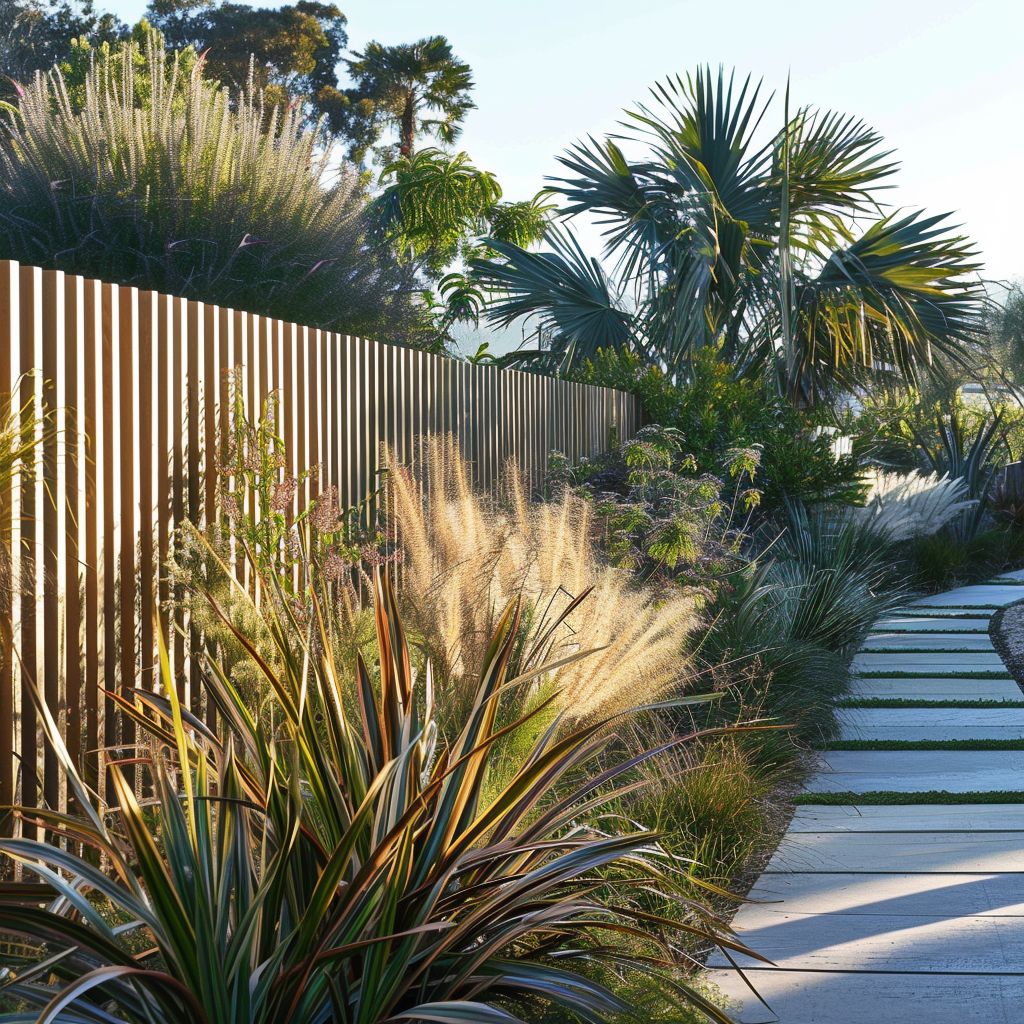 coastal garden ideas fences