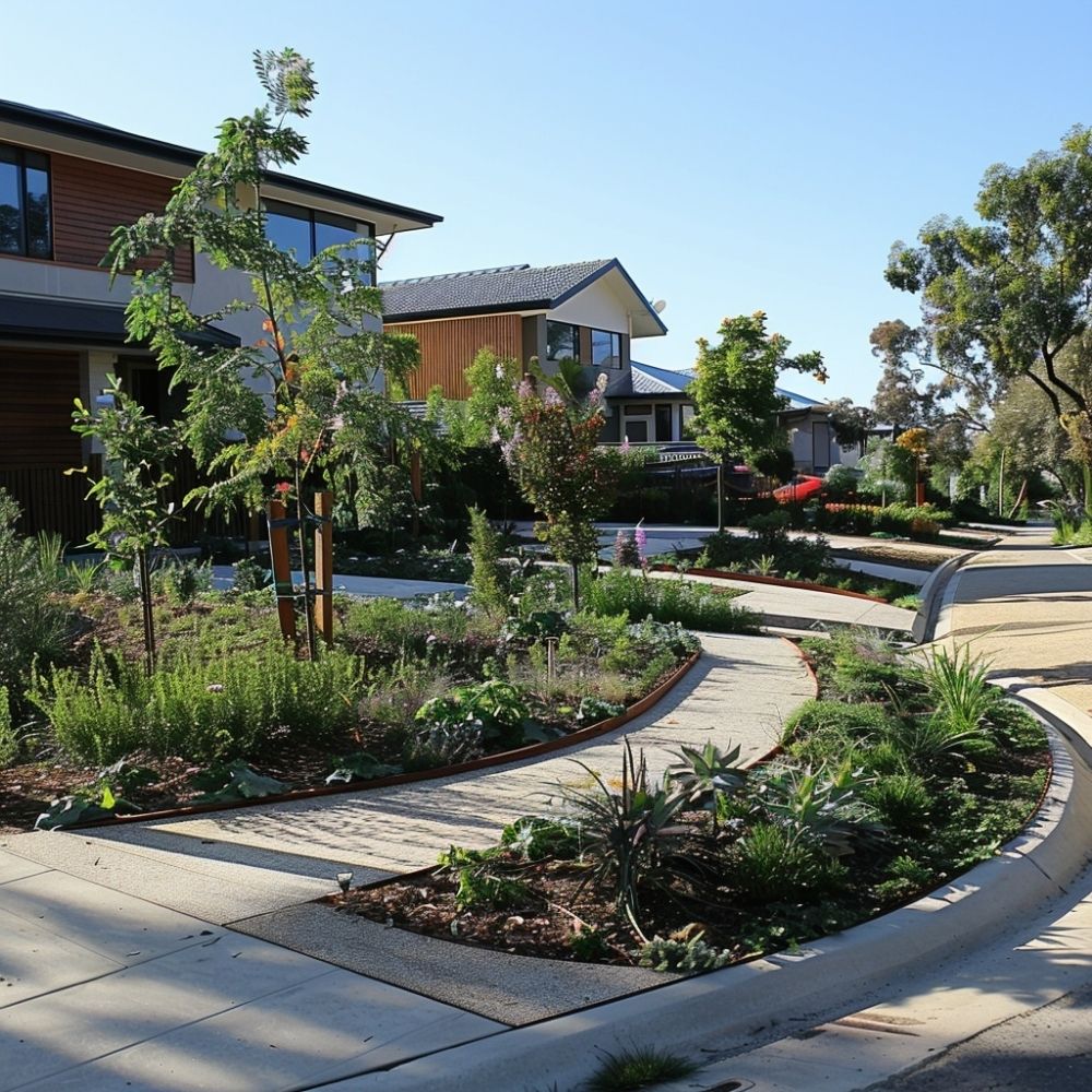 corner block landscaping guideline