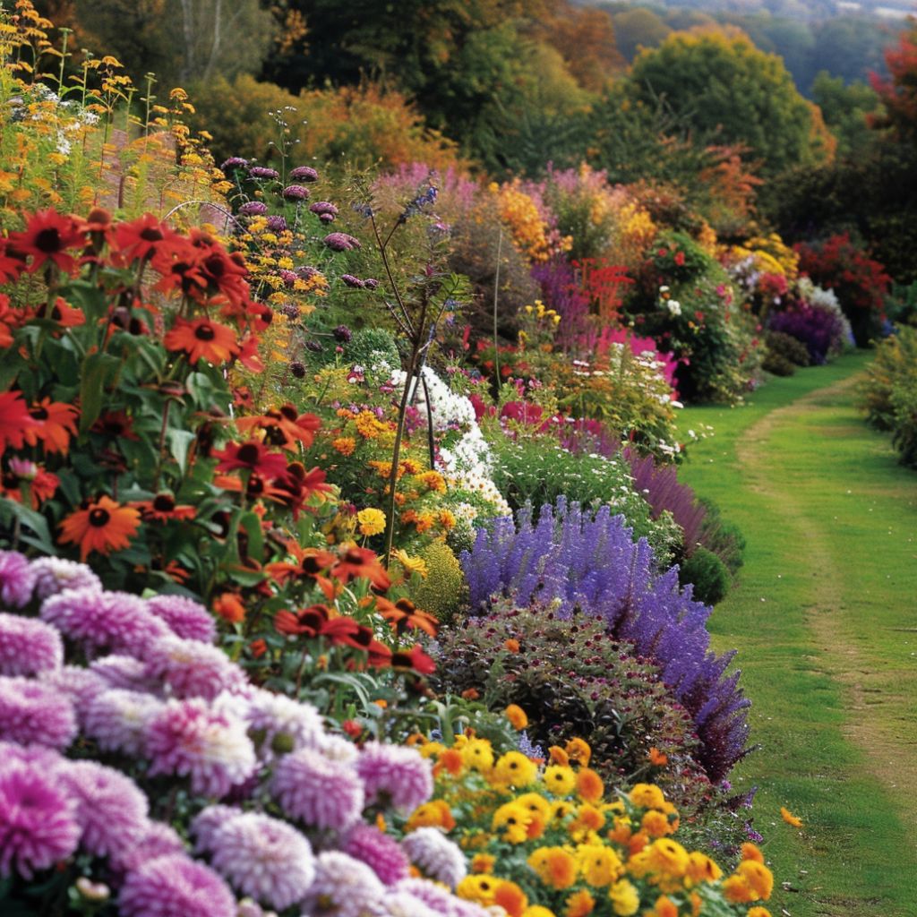 country garden autumn