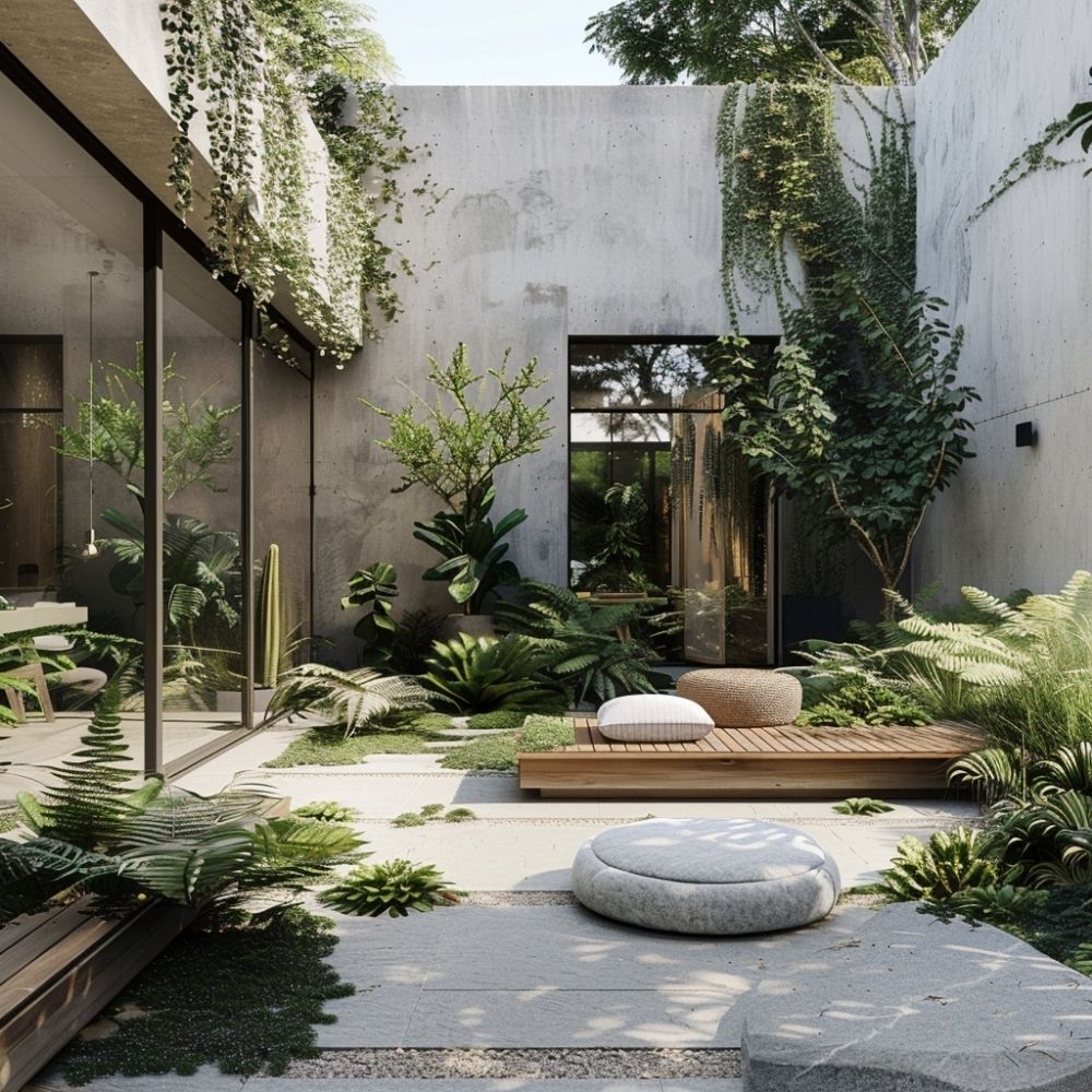 courtyard garden design