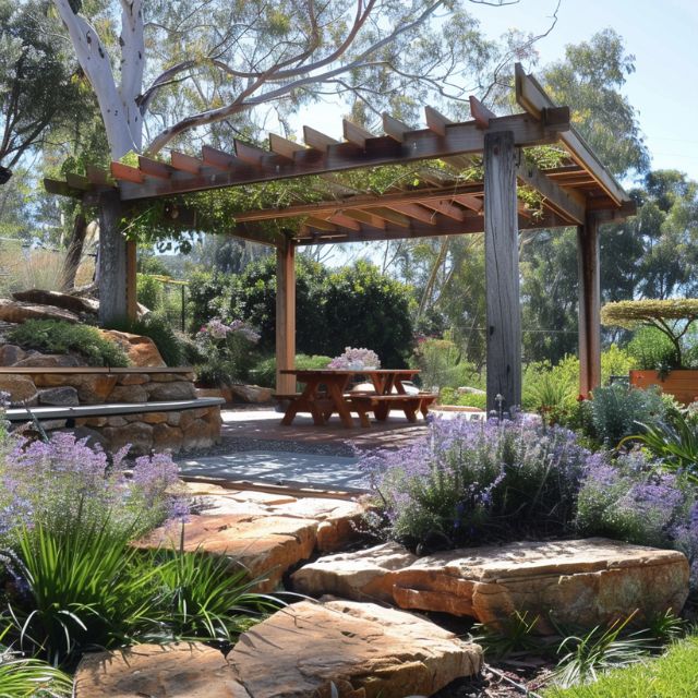 drought tolerant garden gazebos