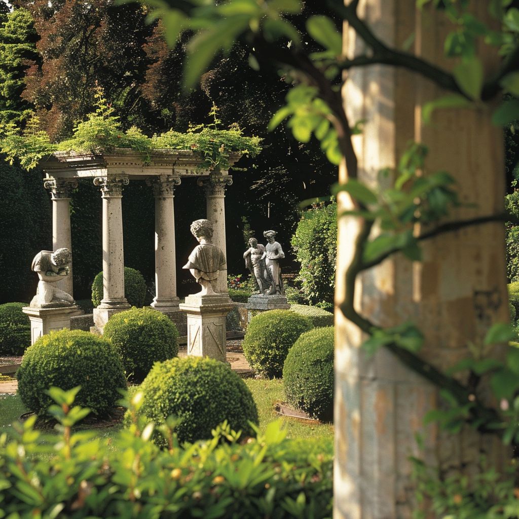 formal garden ideas figures