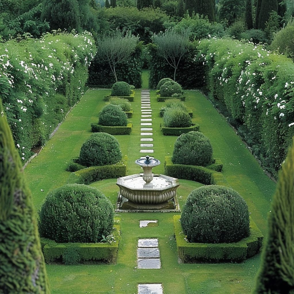 formal garden ideas symmetry