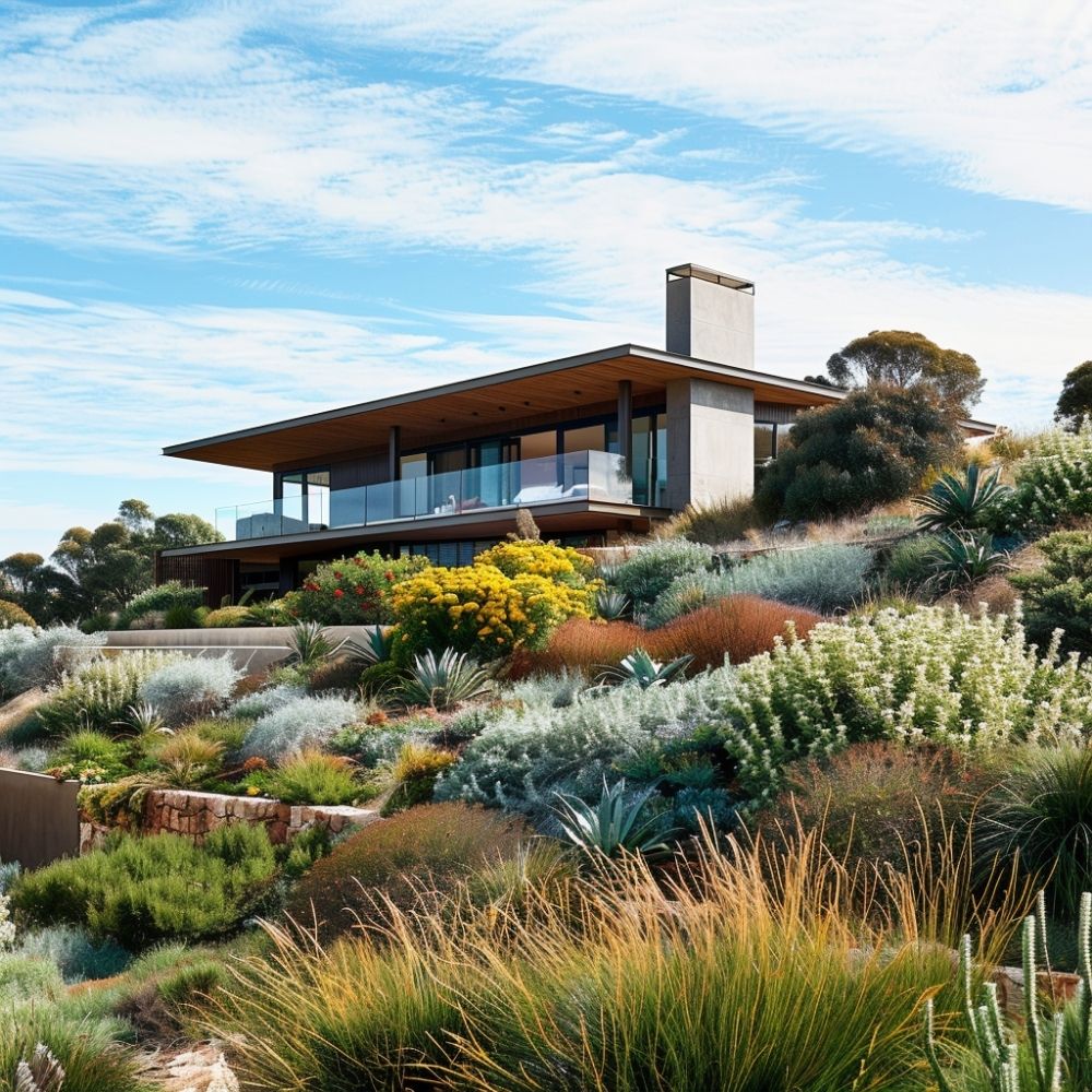 hillside landscaping drought tolerant plants