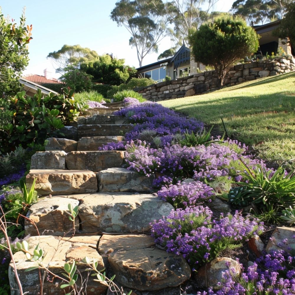 hillside landscaping groundcover