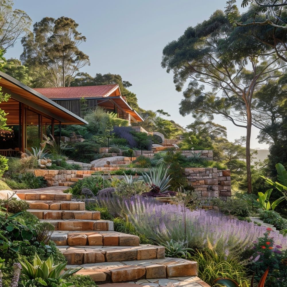 hillside landscaping terraces