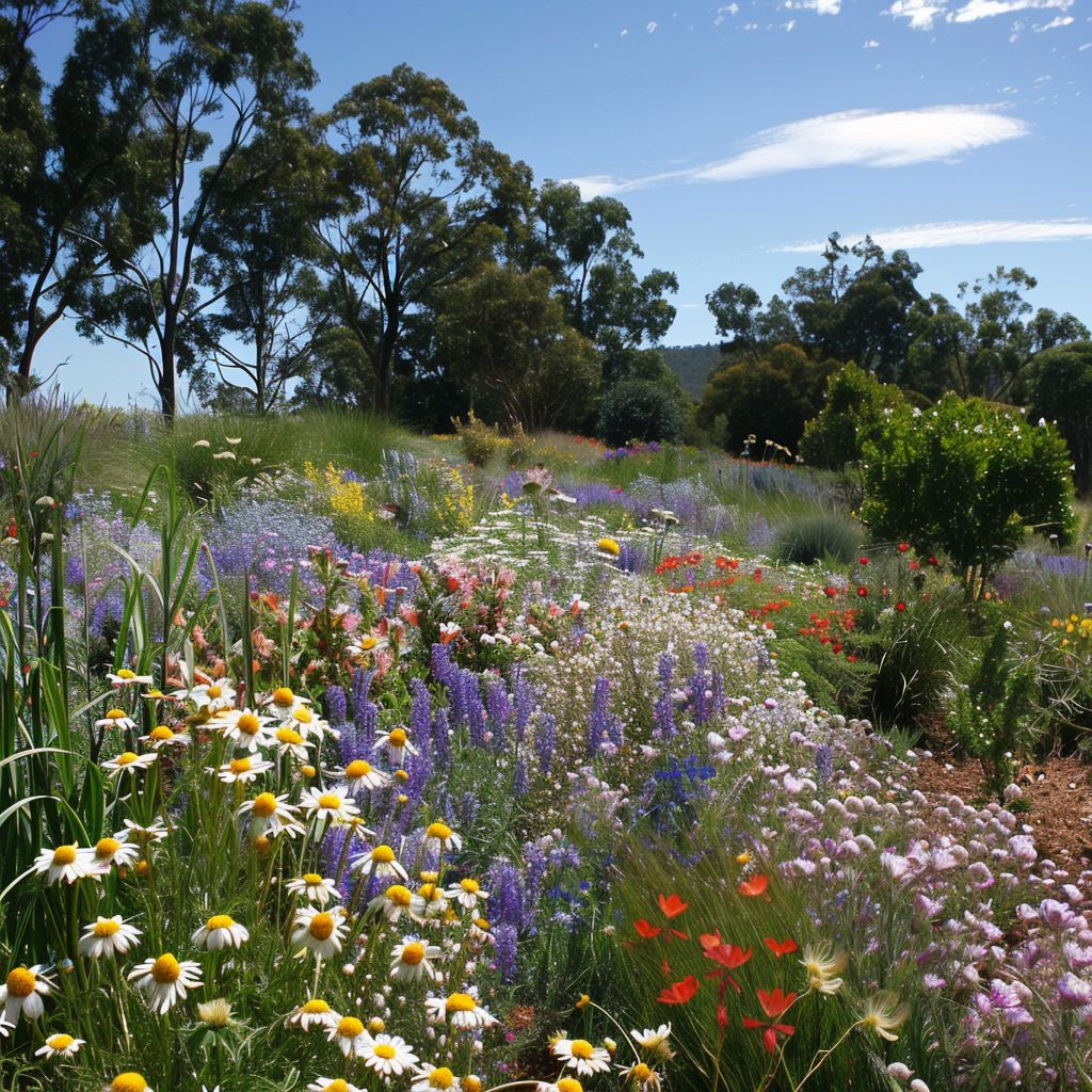 native australian wildflower meadow