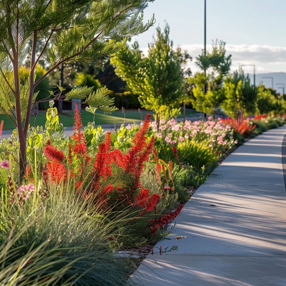 native plants nature strip landscaping