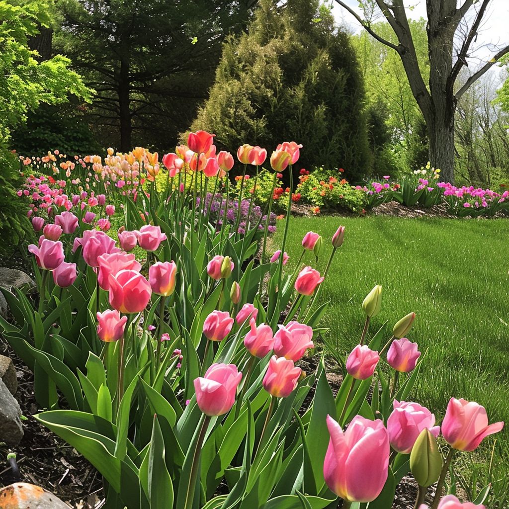 perennial garden spring