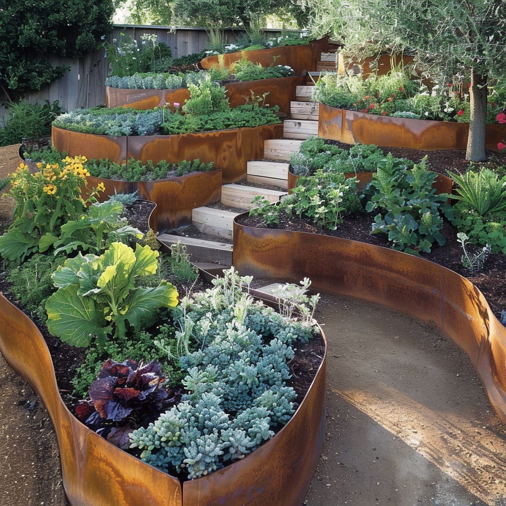 raised bed garden enhanced aesthetics