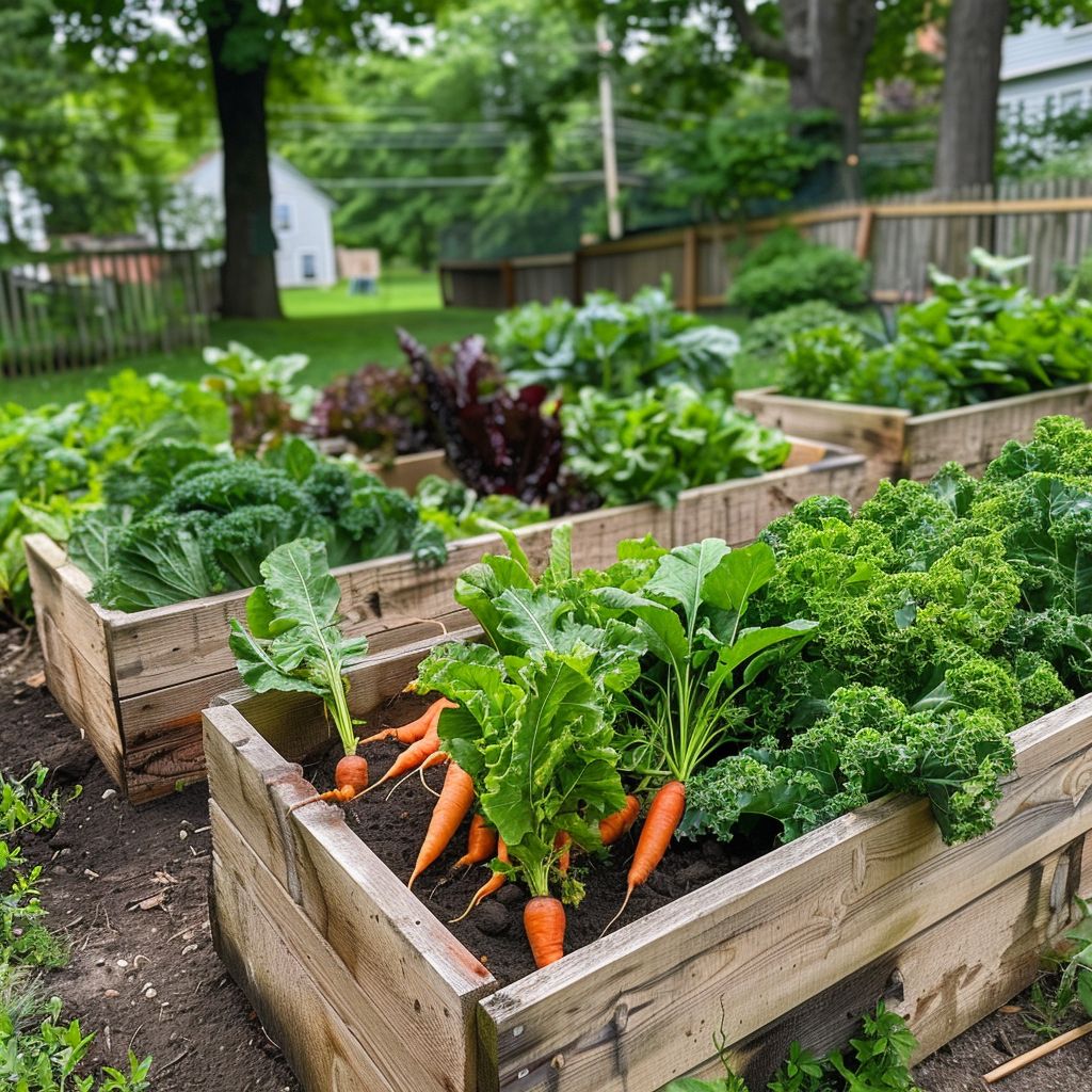 raised bed garden seasonal planting