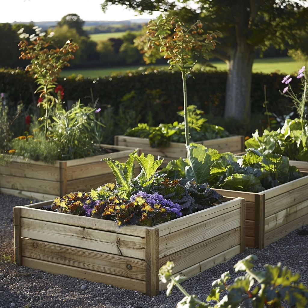 raised bed garden timber