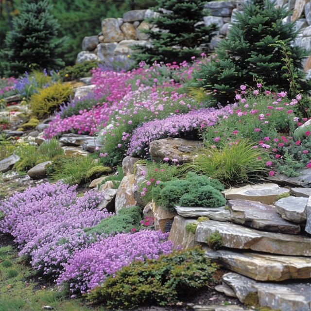 rock garden dwarf conifers