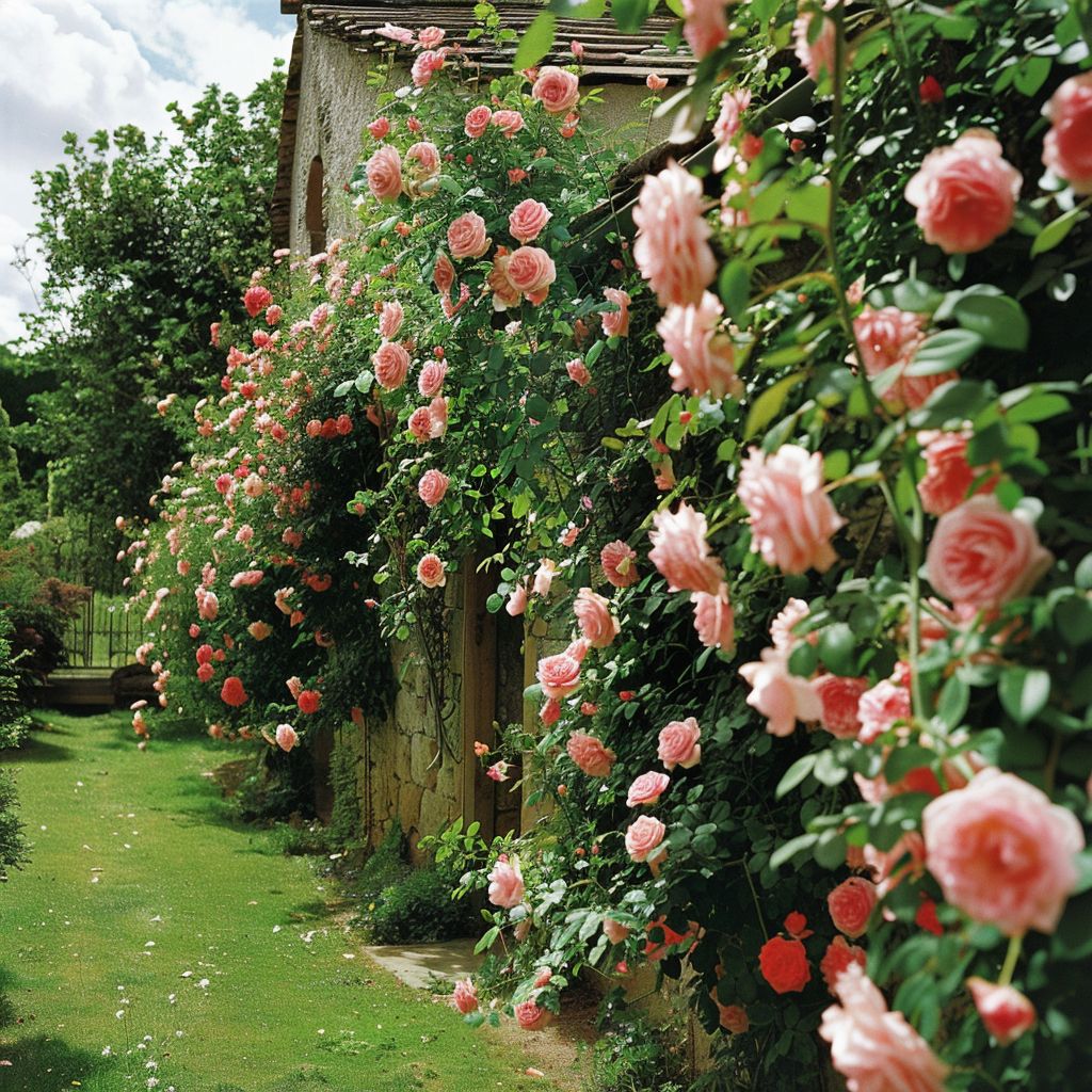 rose garden climbing roses