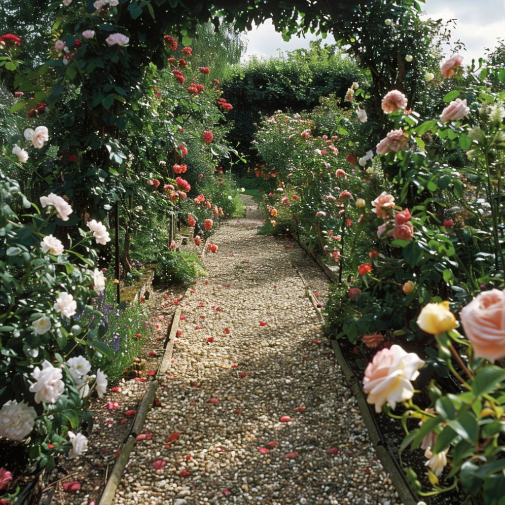 rose garden path