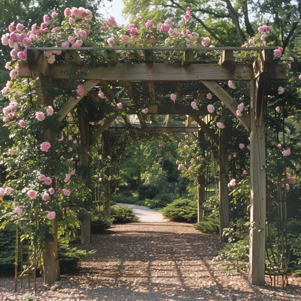 rose garden vertical display