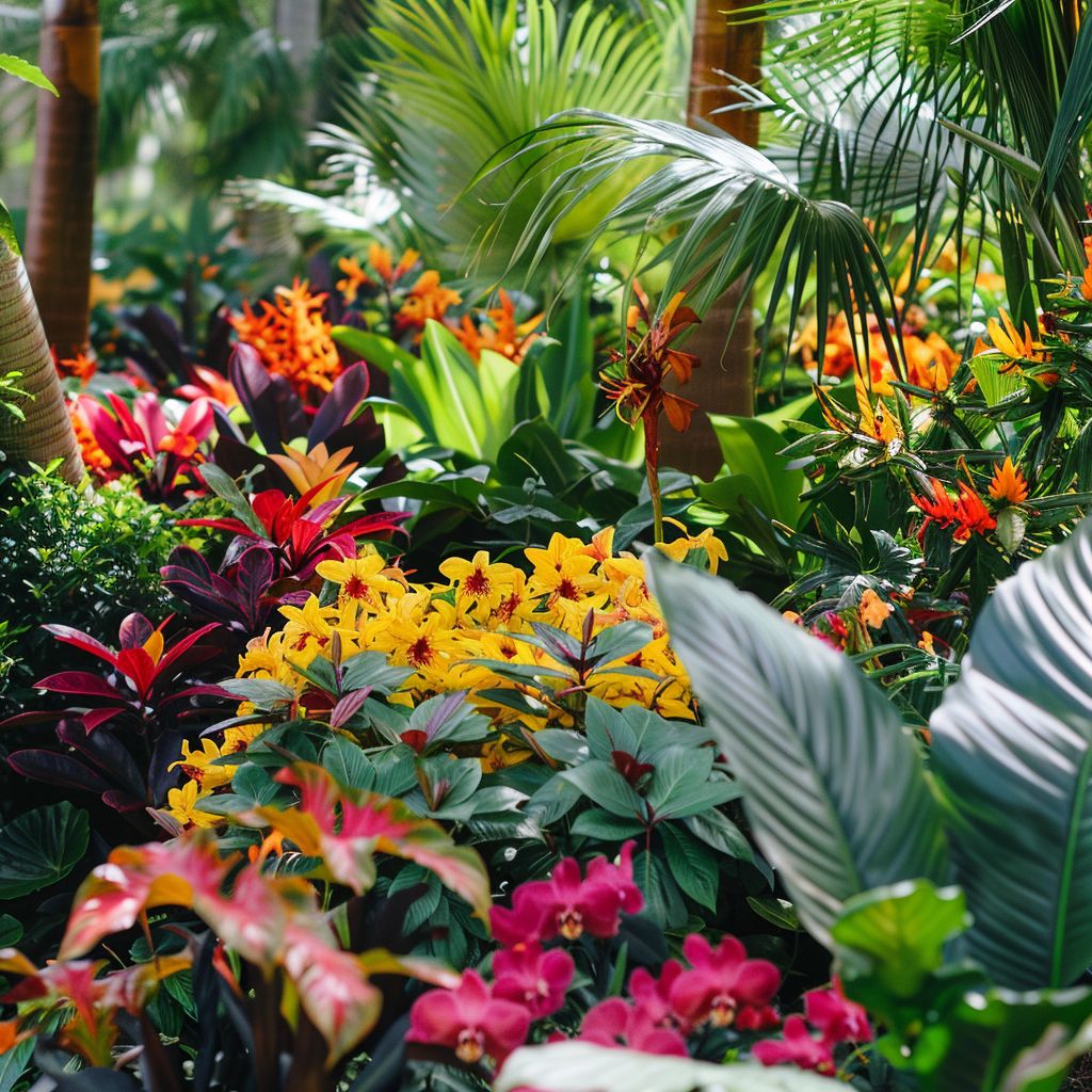 tropical garden summer