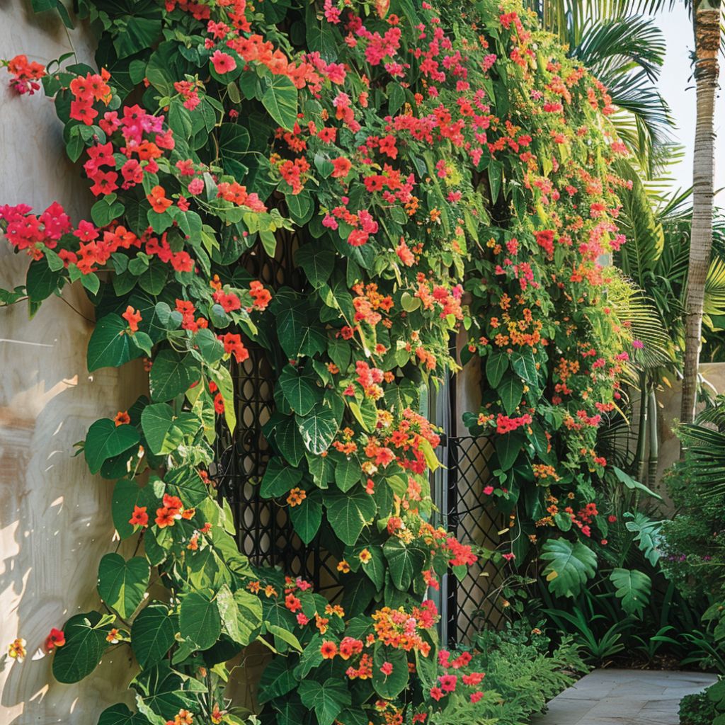 tropical garden vertical plant walls