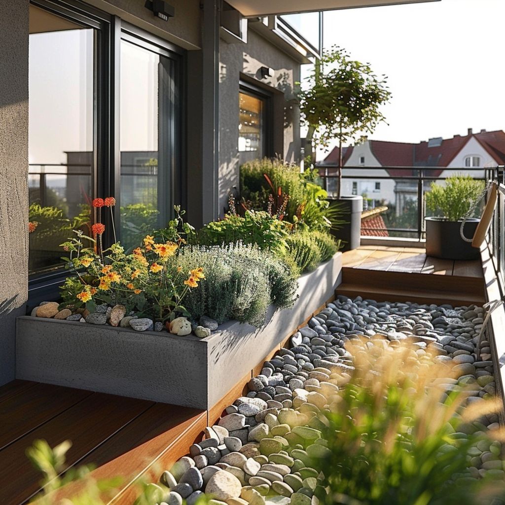 balcony rooftop garden appropriate containers