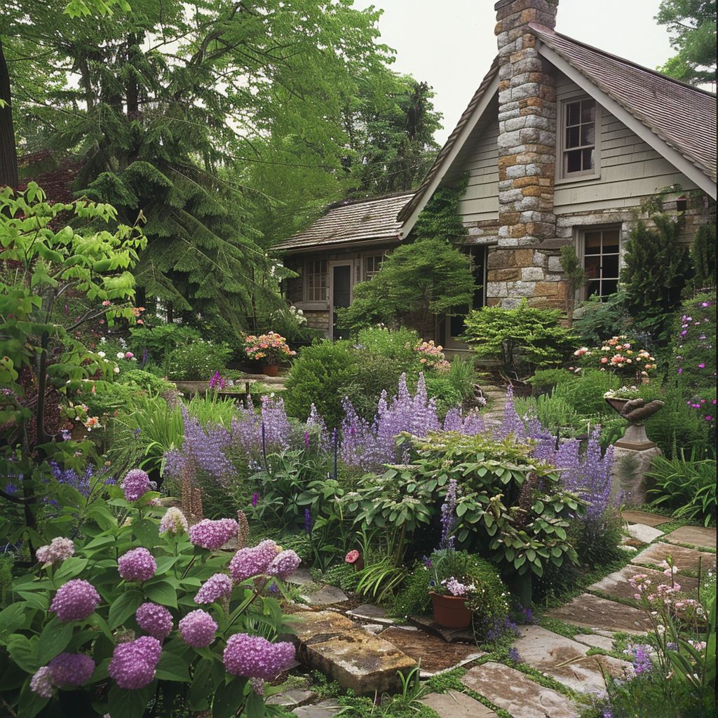 cottage garden popular flowers and shrubs