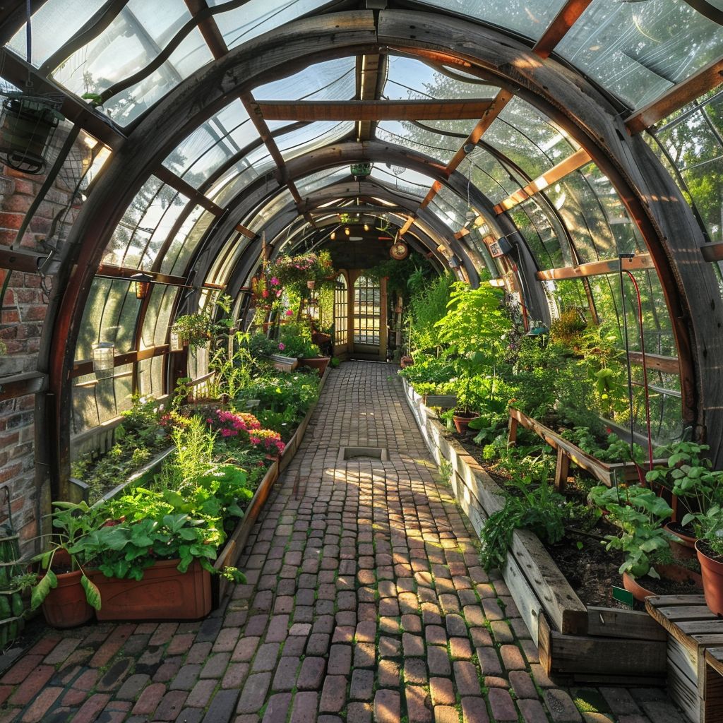 vegetable garden greenhouses